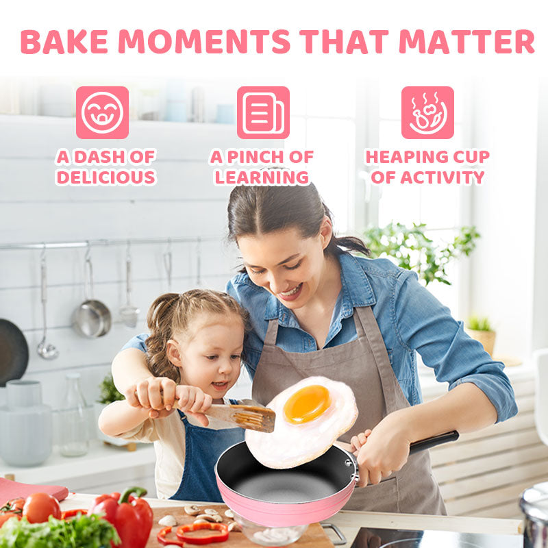 🎁[Beste cadeau voor kinderen]🍳Echt kookgerei voor kinderen Mini keukenspeelgoed - 22-delige set