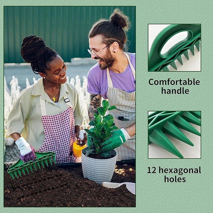 50% KORTING🌱Tuinzaadafstandhouder en -zaaier – Precisiezaaigereedschap met 12 gaten