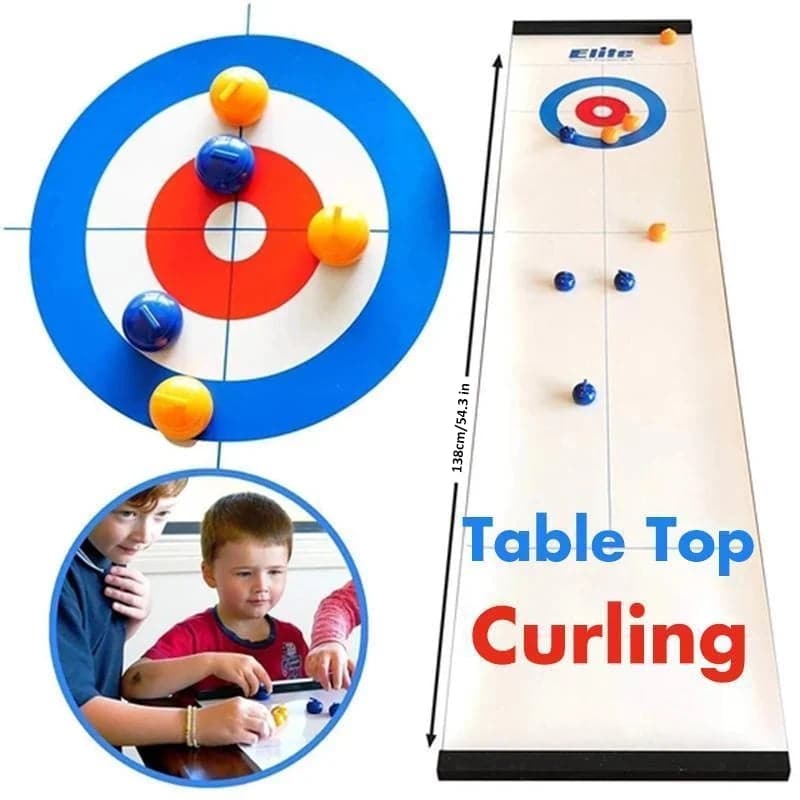 💗2025 Nieuw tafelspel voor het hele gezin: curling☄️☄️ Leuk, boeiend en perfect voor alle leeftijden!