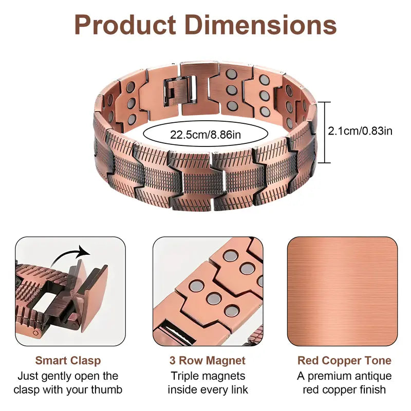 🏆50K+ VERKOCHT✨ Drievoudige magneetarmband 💨 Verbeter de bloedsomloop zonder pillen