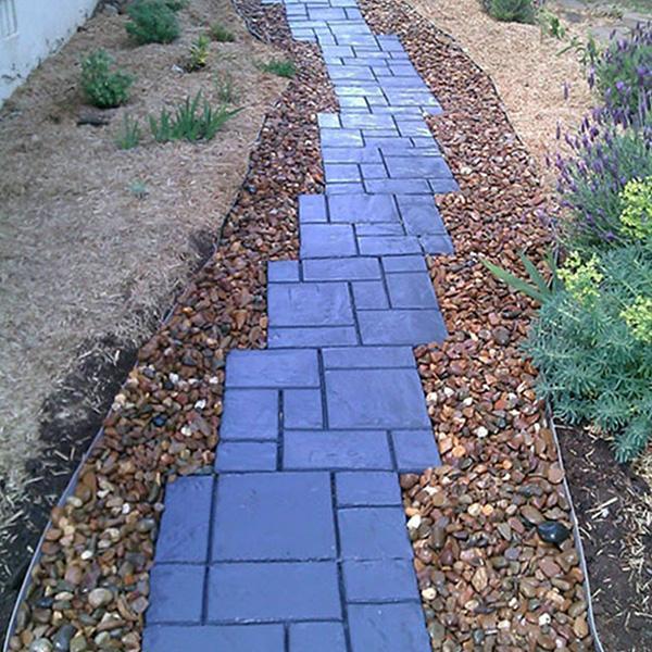 DIY vloervorm voor paden
