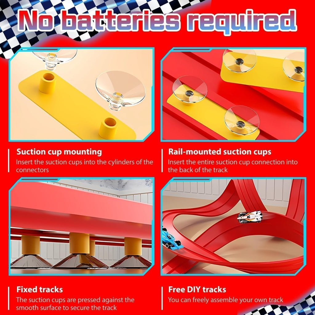 Doe-het-zelf Hot Wheels Racebaan Racetoyspeelgoed 🚗✨