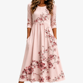Rozen Tuin Charm Pocket Midi Jurk
