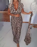 Hedwig | Midi Jurk met Luipaard print