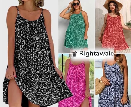 🎁Nieuwe, trendy halterjurk met print uit 2026🔥50% KORTING🔥