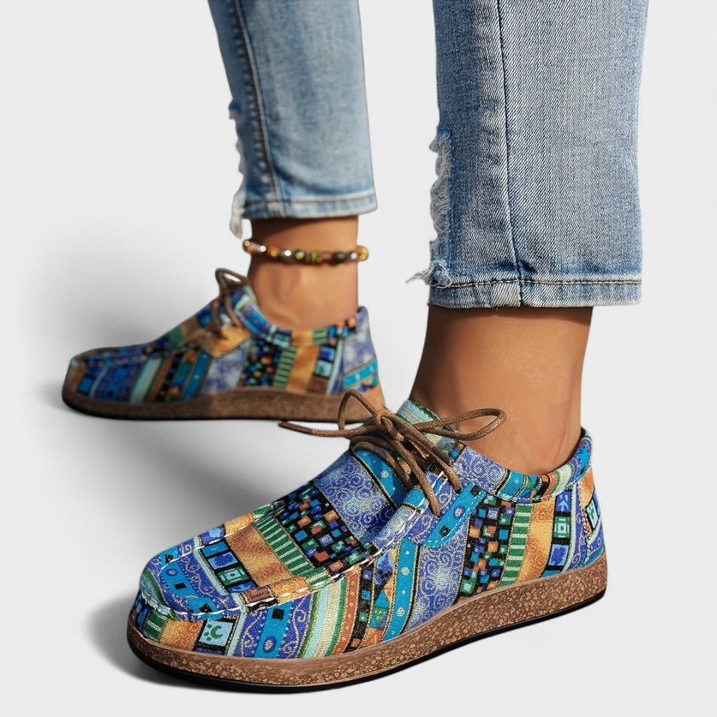 Jacinta - Kleurige Artistieke Sneakers