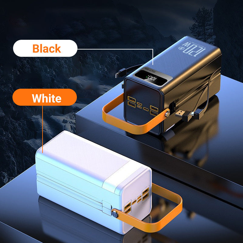 🎁2026 Nieuw binnen 50% KORTING💥⛺Draagbare powerbank voor snel opladen buitenshuis met led-lampje