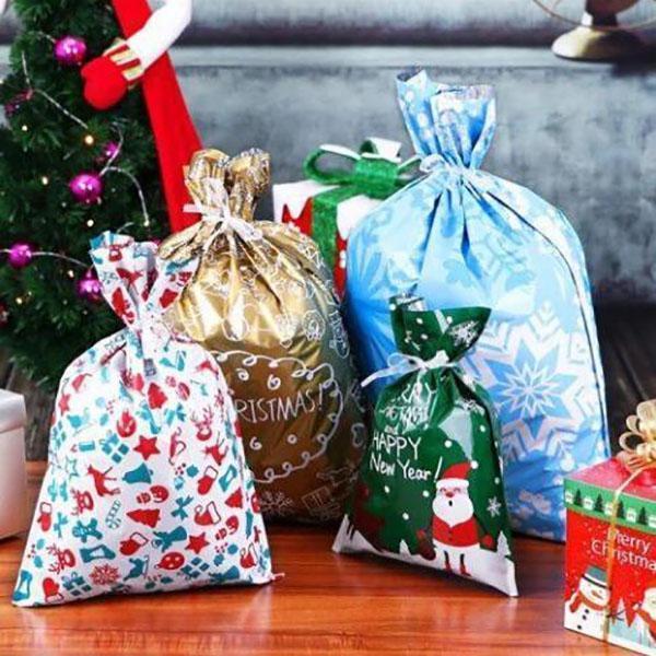 Beste Cadeau - Trekkoord Kerstcadeauzakken