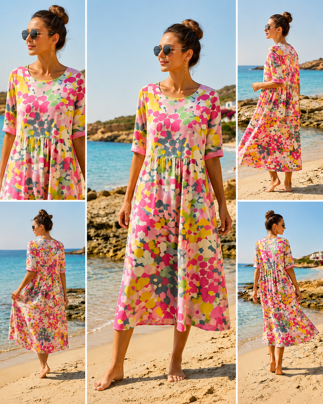 Zara™ | Gebloemde Buikcamouflerende Zomerjurk