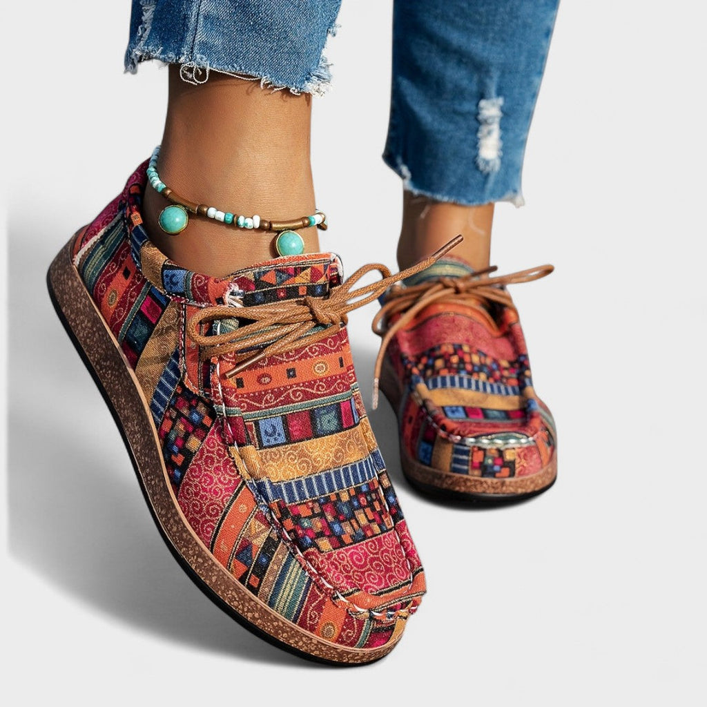 Jacinta - Kleurige Artistieke Sneakers