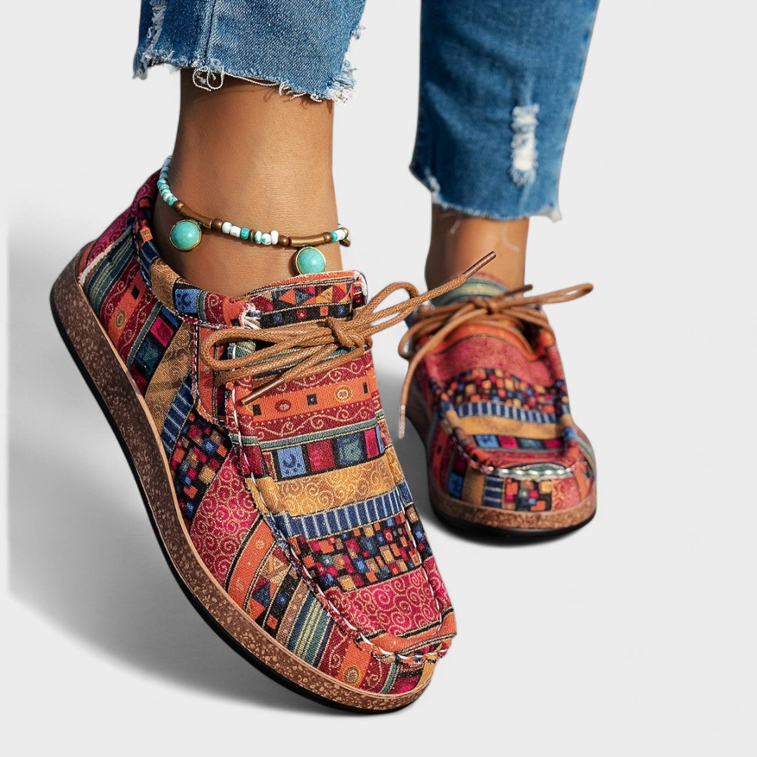 Jacinta - Kleurige Artistieke Sneakers