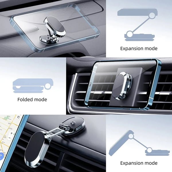 🔥🎁2024 nieuw jaar hete verkoop🎁 49% UIT🔥 Alloy opvouwbare magnetische auto telefoonhouder