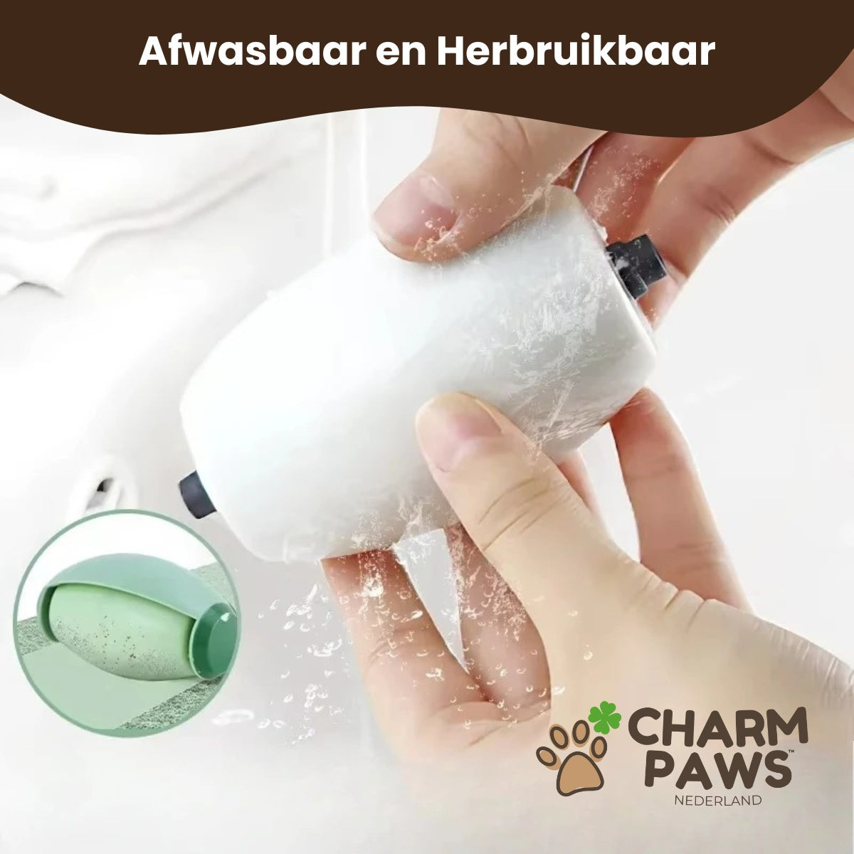 CharmPaws® FurSwipe - Herbruikbare Pluizenroller voor Huisdierharen