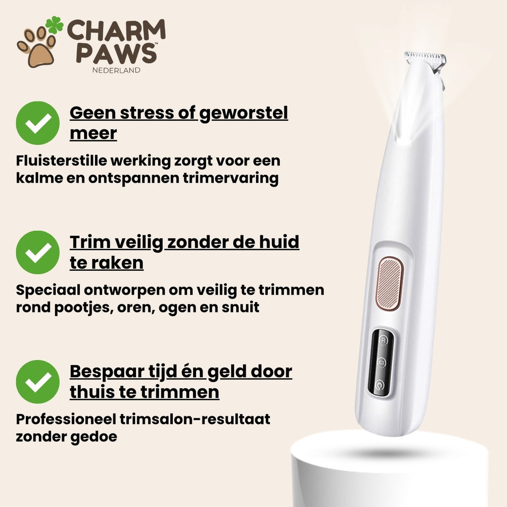 CharmPaws® PawBlade Pro - Professionele Precisie Trimmer voor alle Honden & Katten