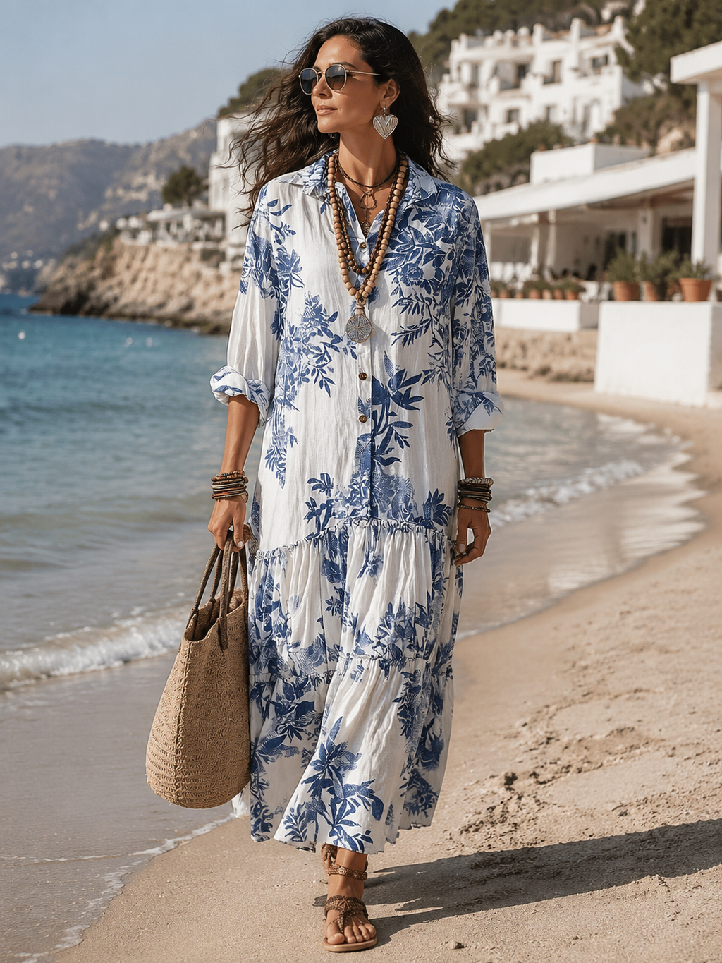 Elina™ | Buikcamouflerende Jurk Met Knopen