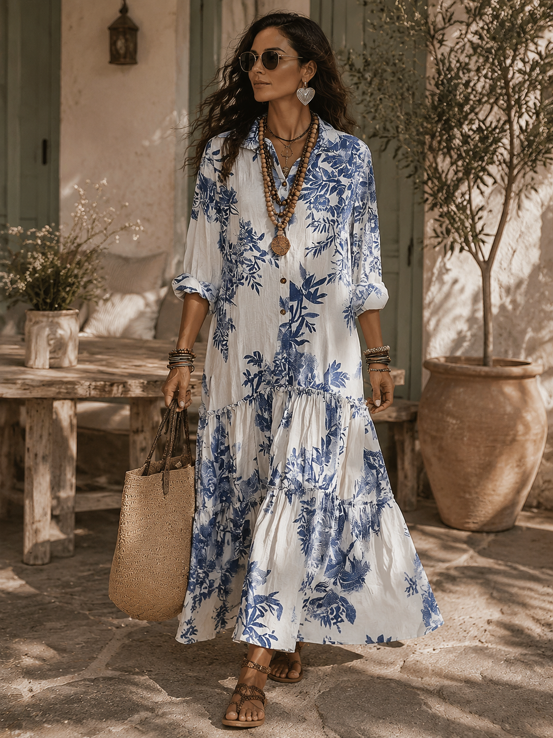 Elina™ | Buikcamouflerende Jurk Met Knopen