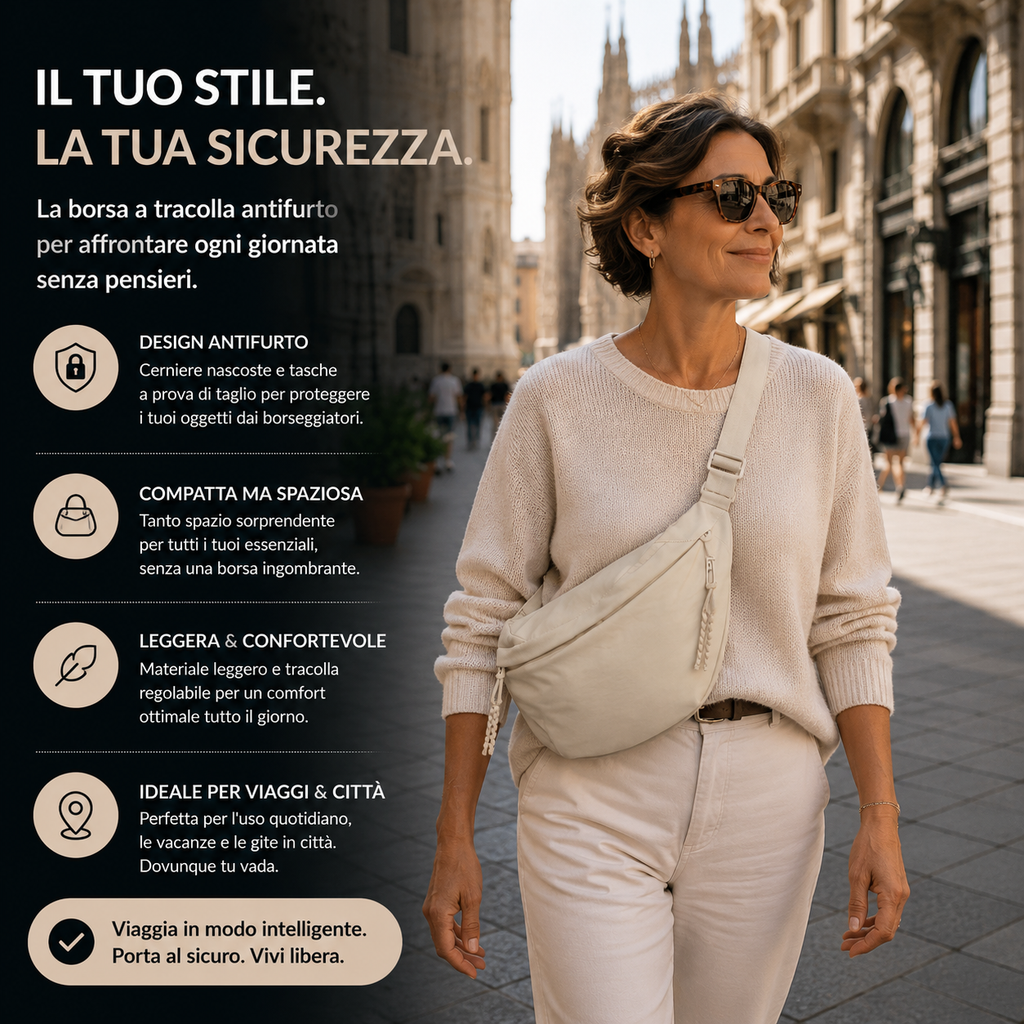 Elena | Schoudertas Beige