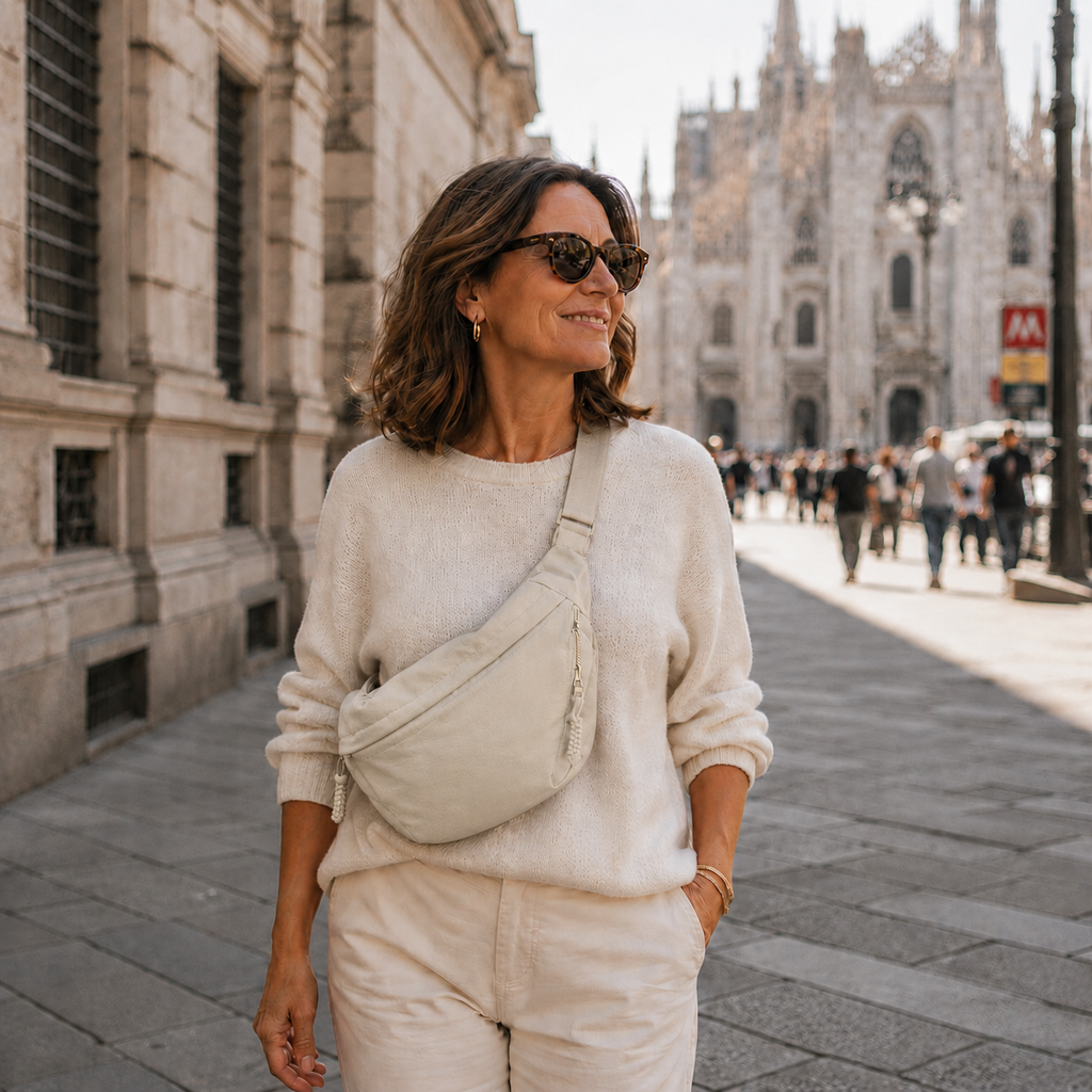 Elena | Schoudertas Beige