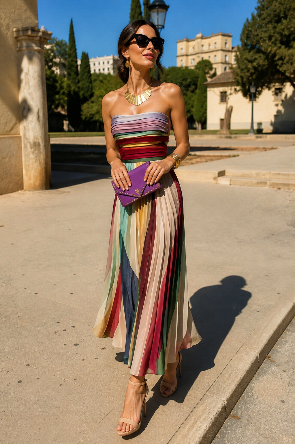 Evelyn | Elegante Lange Jurk