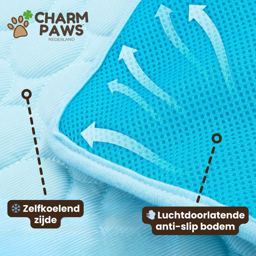 CharmPaws® IcyNap - Zelfkoelende Ligmat voor Huisdieren