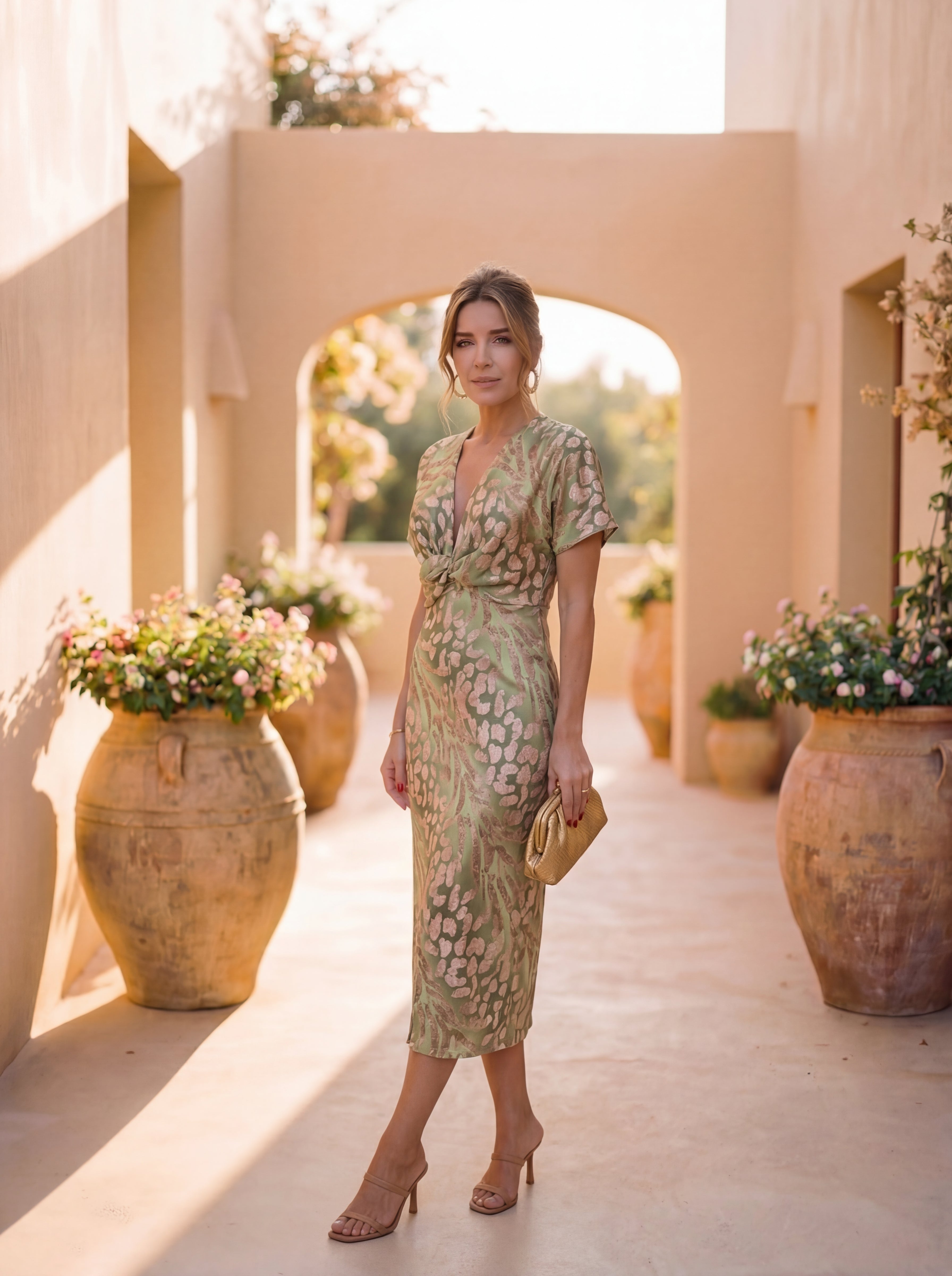 Antonella | Elegante jurk van licht en vloeiend materiaal