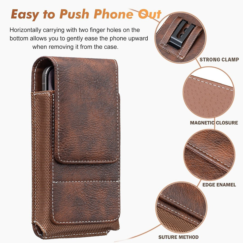 ❄️Zomerfresh 50% Korting!📱Riem Telefoonhouder met Magnetische Sluiting – Stevig Smartphone Holster met Clip, Riemlus & Kaartvak
