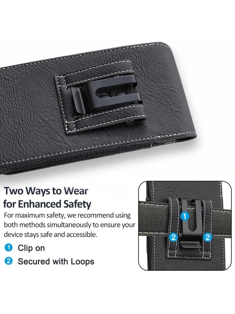 ❄️Zomerfresh 50% Korting!📱Riem Telefoonhouder met Magnetische Sluiting – Stevig Smartphone Holster met Clip, Riemlus & Kaartvak