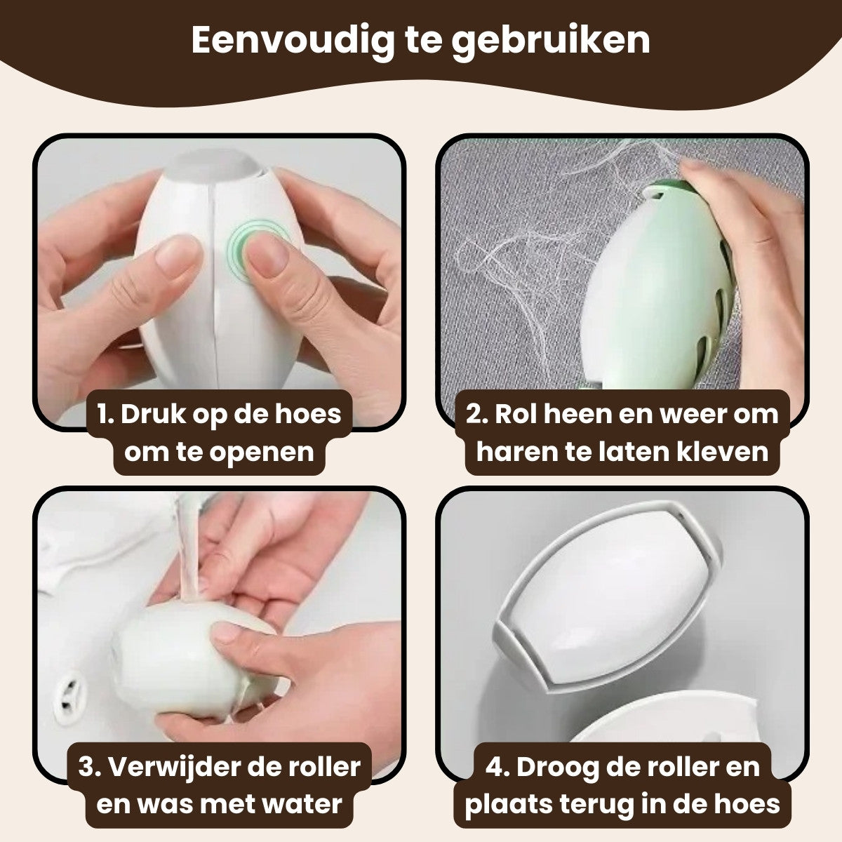 CharmPaws® FurSwipe - Herbruikbare Pluizenroller voor Huisdierharen