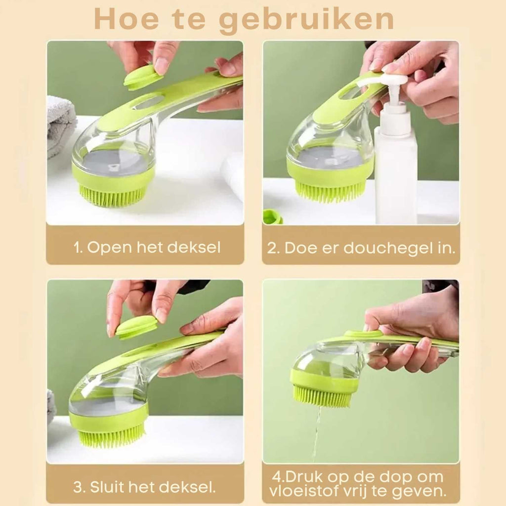 Honden Shampoo Borstel | Zachte Was Massage Verzorging