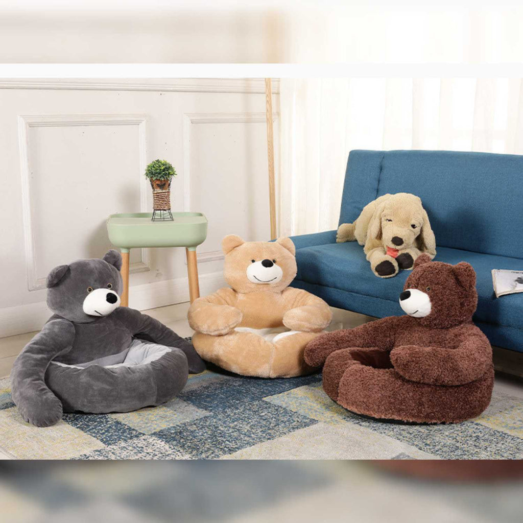 Knuffelbed voor Honden en Katten | Half-Open Warm & Wasbaar Kussen