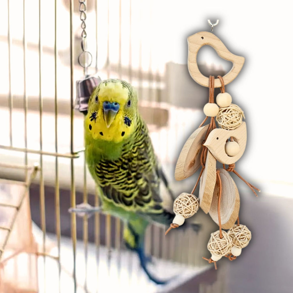 Houten Vogel Kauwspeeltje | Voor Gezonde & Blije snavels