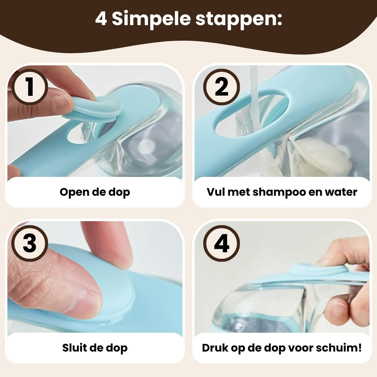 CharmPaws® SoapyBrush - 2-in-1 Shampoo & Wasborstel voor Huisdieren