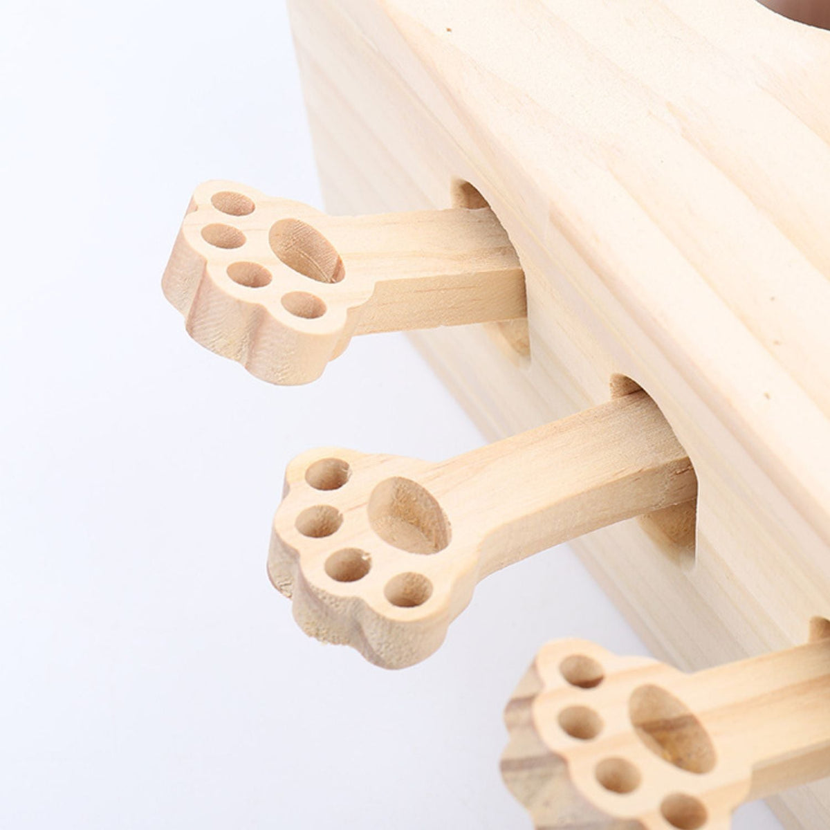 Whack-a-Mole/Mollenmeppen Hout | Uitdagend spel voor Katten