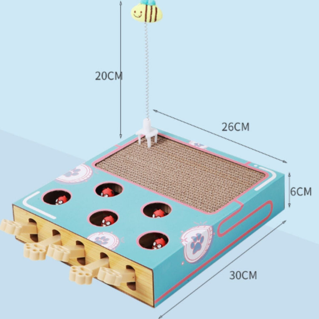 Whack-a-Mole/Mollenmeppen & Krabplank | Interactief speelgoed en krabplank in 1