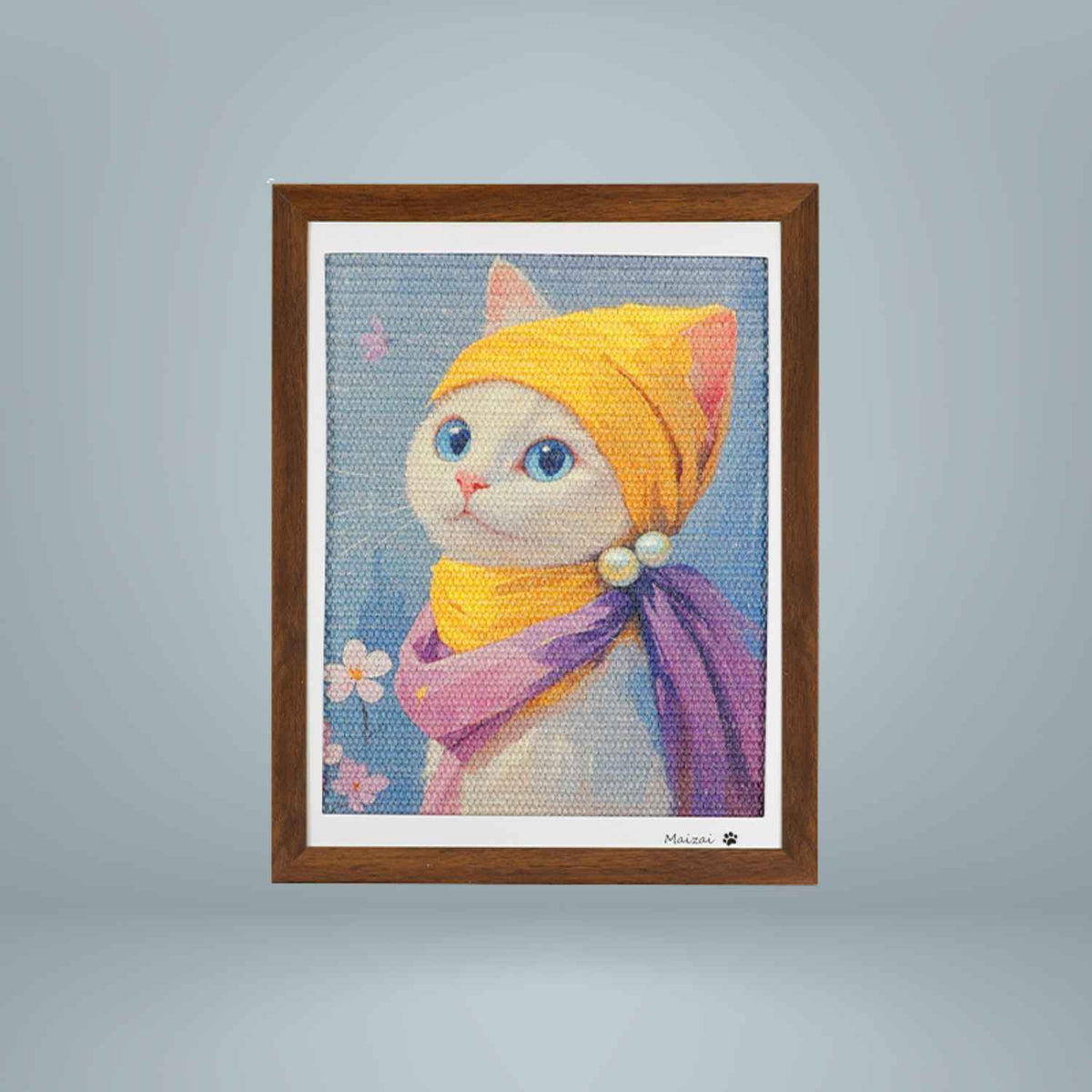 Kattenkrabplank Schilderij met Frame | Slijtvast Speel- & Decorstuk