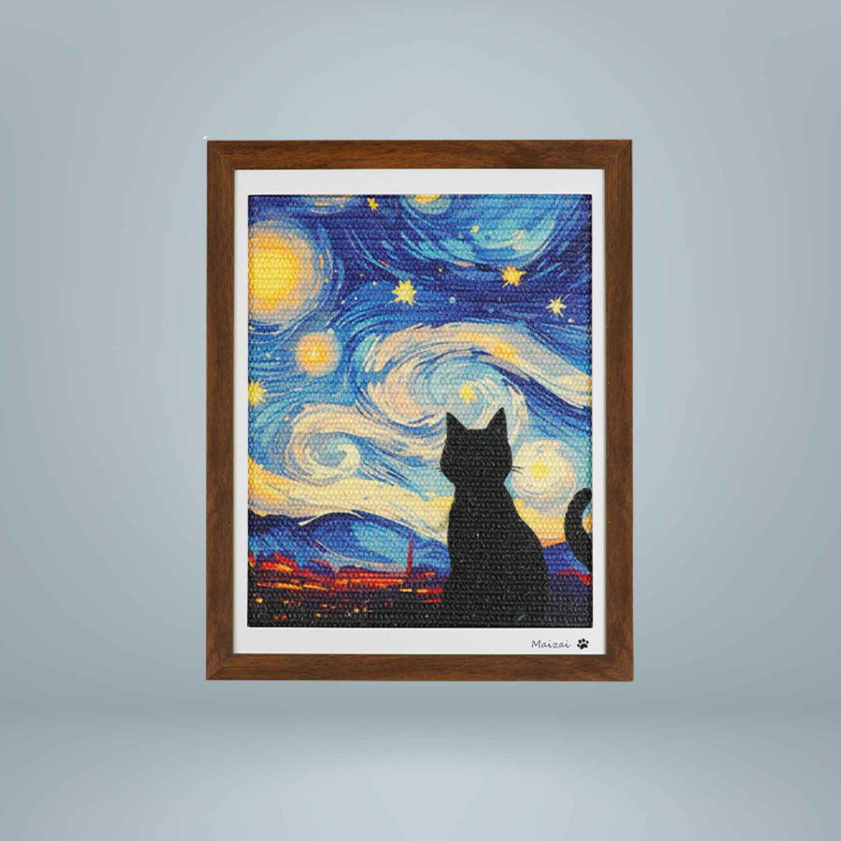 Kattenkrabplank Schilderij met Frame | Slijtvast Speel- & Decorstuk