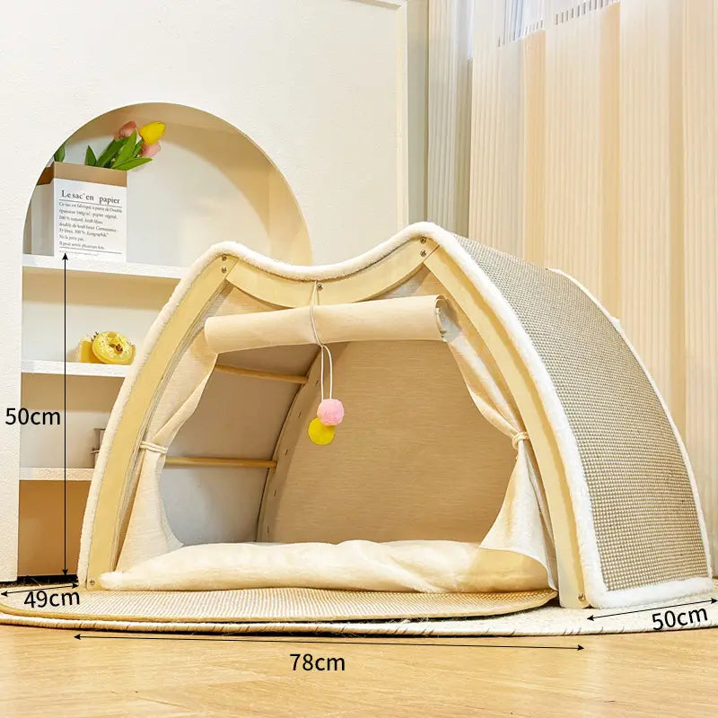 Knus Kattenhuis | Gezellige Kattenvilla met Sisal Krabdak