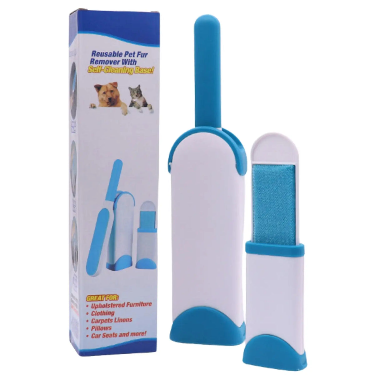 Herbruikbare kledingborstel met zelfreinigende basis 🐾 GRATIS meeneem variant t.w.v. 10,- 🐾