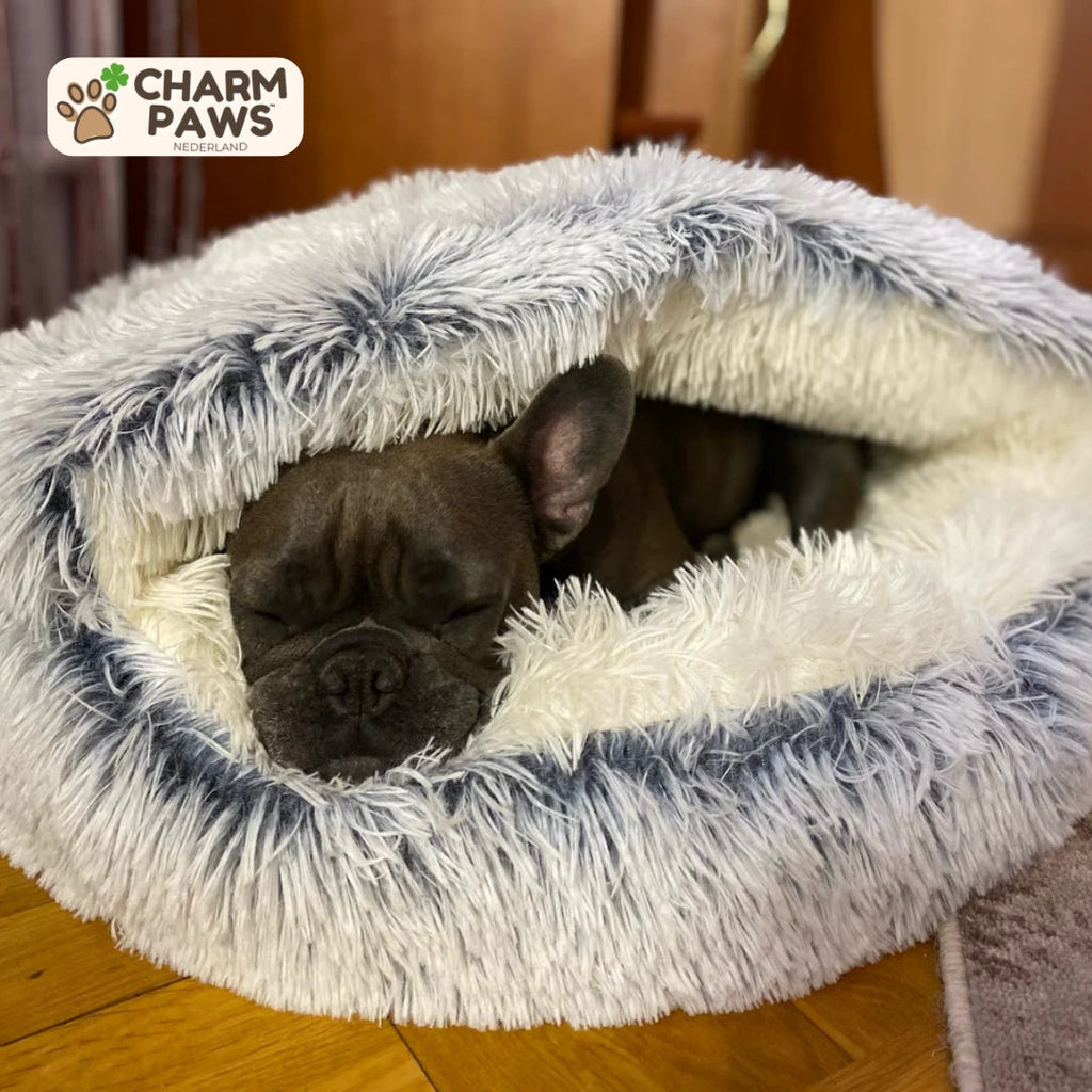 CharmPaws® Luxe Kalmerend Slaapnest - Voor Katten & Kleine Honden
