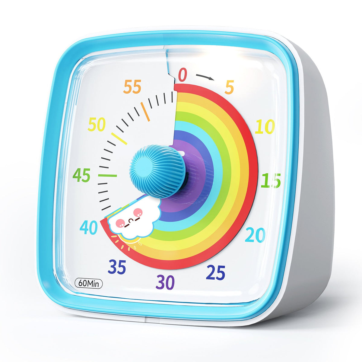 60 minuten durende visuele timer met nachtlampje en aftelfunctie