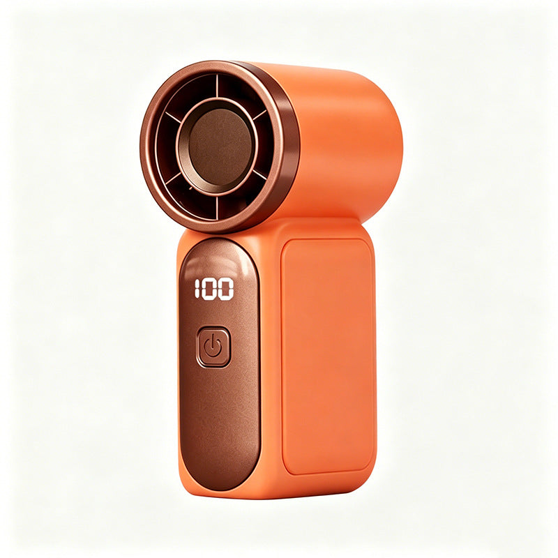🌬️ Turbo Handheld Fan – LED Display, 6 Speeds, 3000mAh 🔋