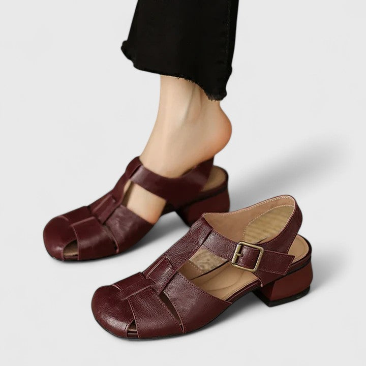 Diana - Elegante leren sandalen