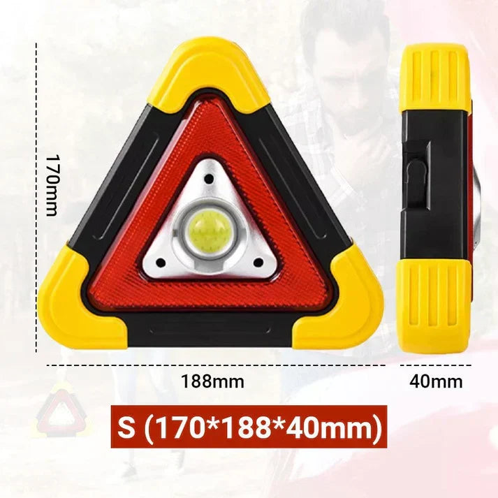 🔥Mega Zomer Sale！🔥 3-IN-1 zon nooddriehoek waarschuwingslicht langs de weg