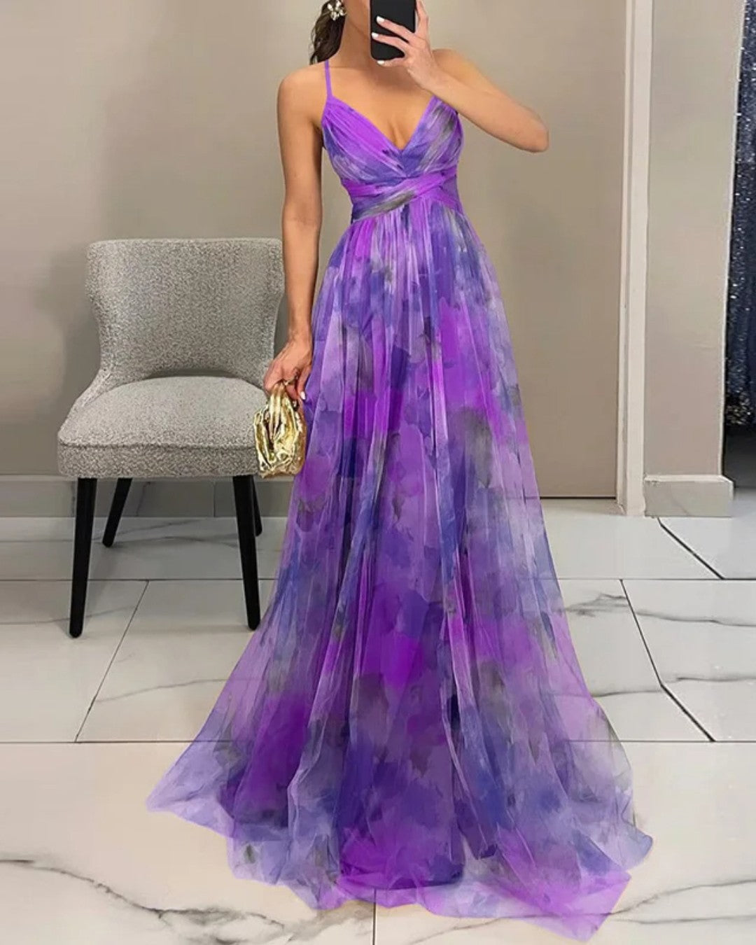 Giselle | Betoverende Maxi-Jurk met Bloemenprint