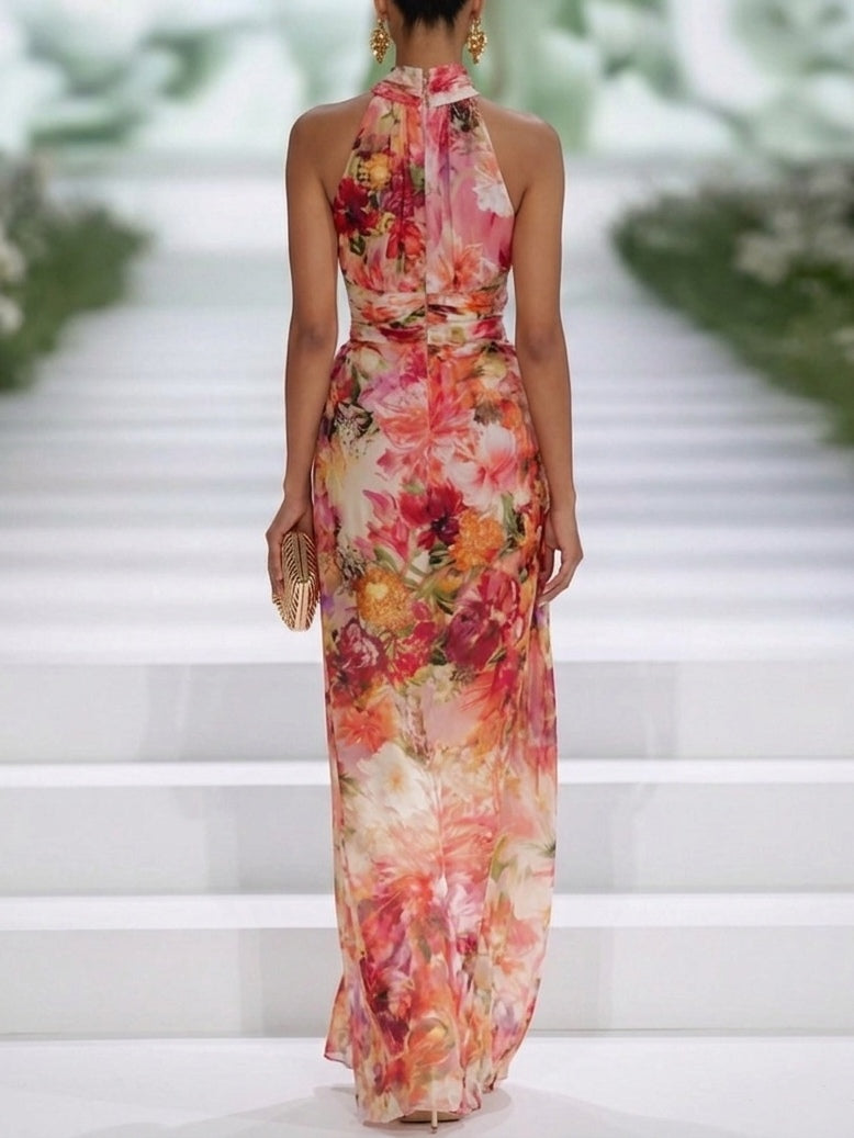 Rosalie™ | Bloemen Buikcamouflerende Maxi Jurk