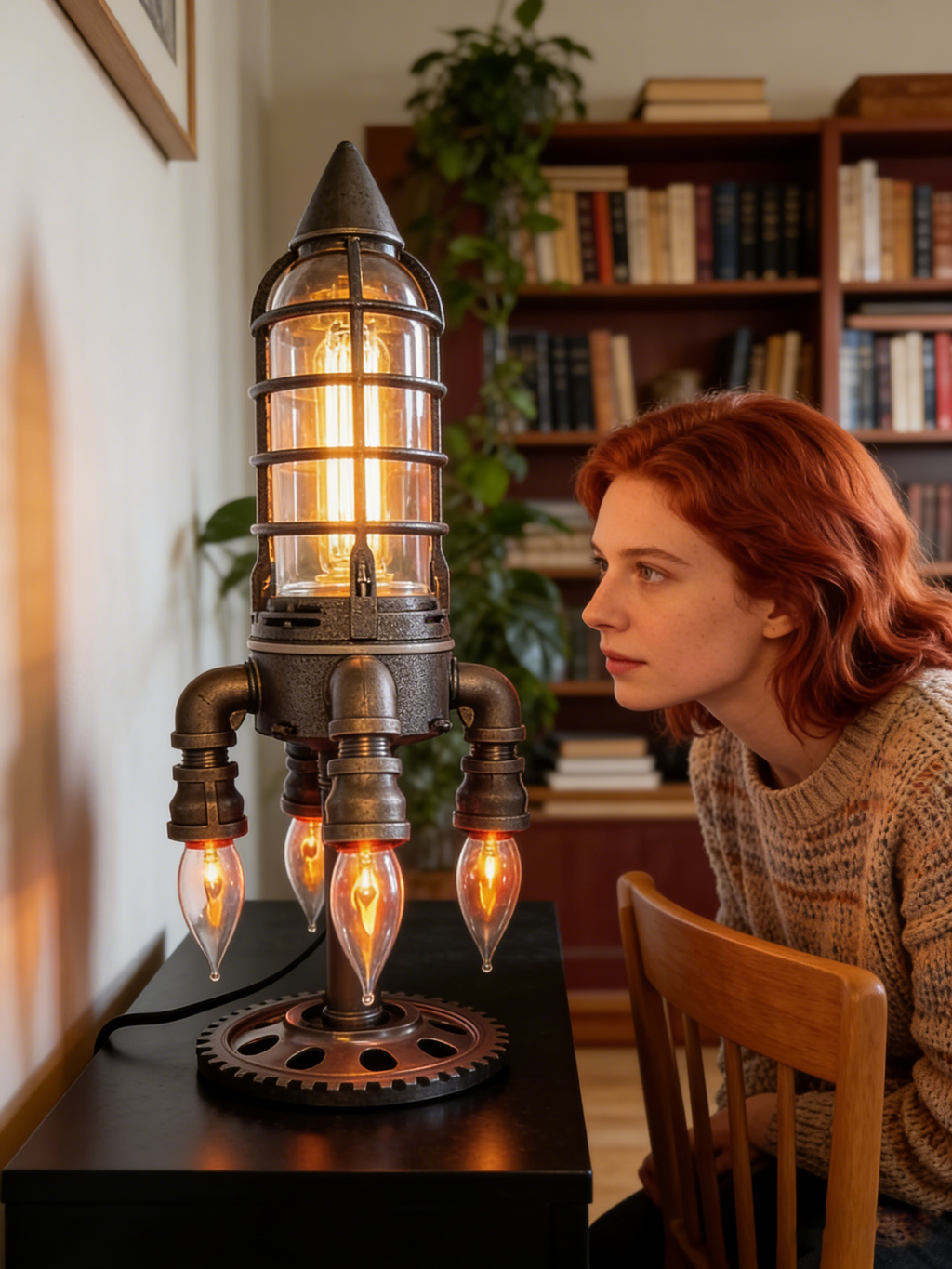 🎁2026 Nieuw binnen 50% KORTING💥Steampunk-raketlamp