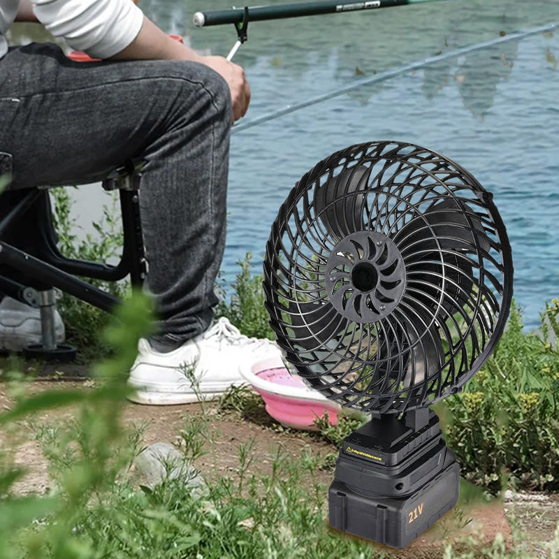 🎁2026 Nieuw binnen 50% KORTING💥8 inch batterijgevoede campingventilator voor buiten