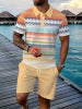 ⏰TIJDELIJKE AANBIEDING✨ Korte mouw poloshirt set combinatie tot boven de knie broek sportief veelzijdig