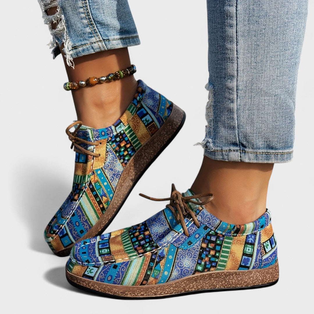 Jacinta - Kleurige Artistieke Sneakers