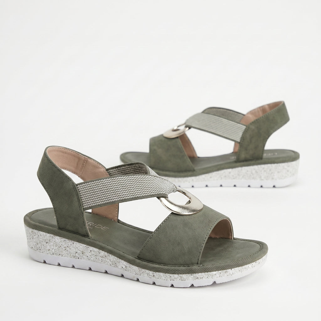 Gabriela - Platte Sandalen met Metaal Detail
